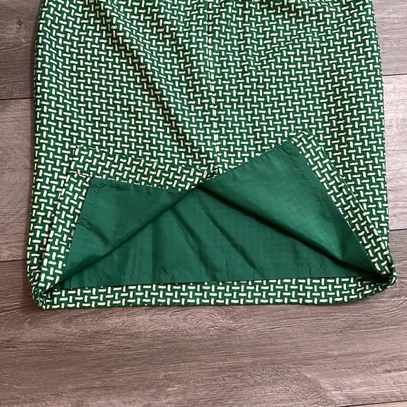 Talbots, basketweave lined skirt, size 8,‎ green - Picture 4 of 7